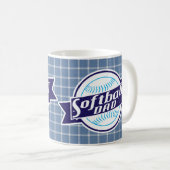 Softball Vater Tasse (VorderseiteRechts)