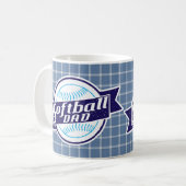Softball Vater Tasse (Vorderseite Links)