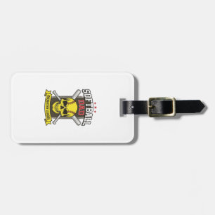 Softball-Vater-Tochter-Liga Vintage-Vektor-Design Gepäckanhänger