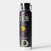 Softball-Vater Trinkflasche (Rückseite)