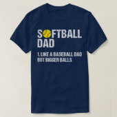 Softball Vater TShirt (Design vorne)