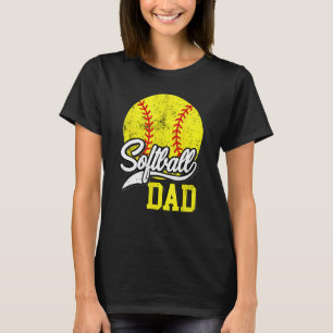 Softball-Vater wie Baseballdad mit größeren Balls T-Shirt