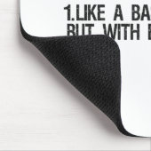 Softball-Vater wie ein Baseball, aber mit größeren Mousepad (Ecke)