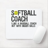 Softball-Vater wie ein Baseball, aber mit größeren Mousepad (Mit Mouse)