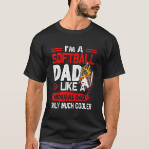 Softball-Vater wie ein normaler Vater nur viel Coo T-Shirt