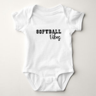Softball Vibes Baby Strampler