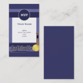 Softball Visitenkarte (Vorne/Hinten)