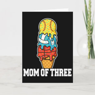 Softball Volleyball Basketball Mama Eiscreme Somme Karte