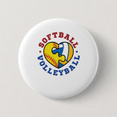 Softball Volleyball Button (Vorderseite)