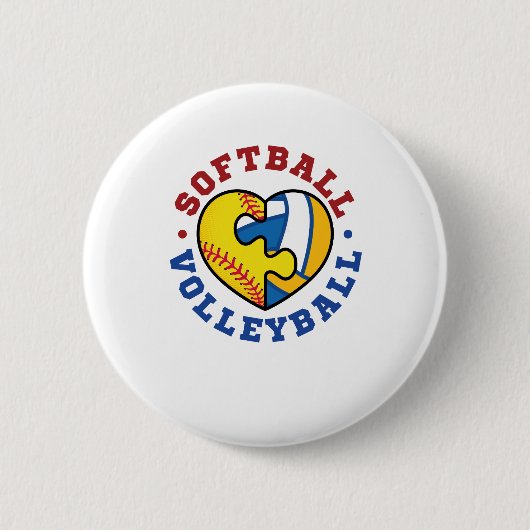 Softball Volleyball Button (Vorderseite)