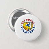 Softball Volleyball Button (Vorne & Hinten)