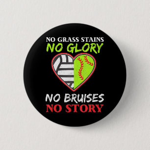 Softball Volleyball für Team Sport Hobby Player Button