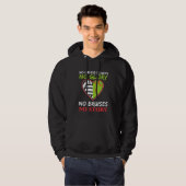 Softball-Volleyball-Herz kein Gras befleckt Hoodie (Vorne ganz)