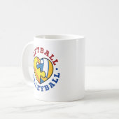 Softball Volleyball Kaffeetasse (Vorderseite Links)