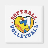Softball Volleyball Magnet (Vorne)