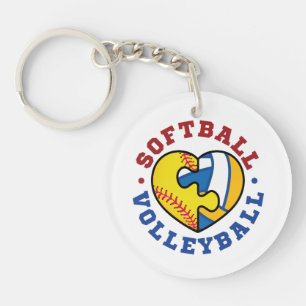 Softball Volleyball Schlüsselanhänger
