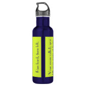 Softball-Wasser-Flasche Trinkflasche (Rückseite)