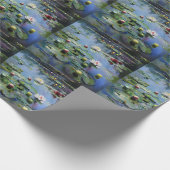 Softball-Wasserlilien Geschenkpapier (Ecke)