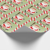 Softball Weihnachtsfeiertag Geschenkpapier (Ecke)