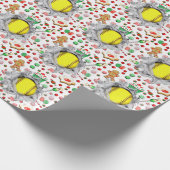 Softball Weihnachtsgeschenk Geschenkpapier (Ecke)