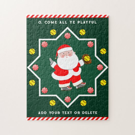 Softball-Weihnachtsgeschenke Puzzle (Vertikal)