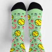 Softball-Weihnachtsgeschenke Socken (Oben)