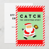 Softball Weihnachtskarte Feiertagskarte (Vorne/Hinten)