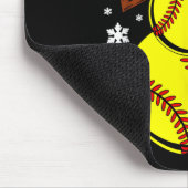 Softball Weihnachtsmannmütze Snowman Xmas Funny So Mousepad (Ecke)