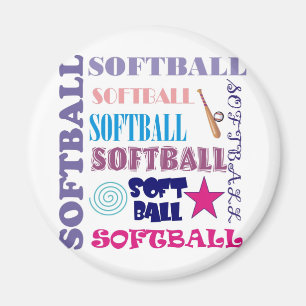 Softball-Wiederholen Magnet