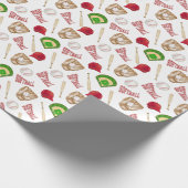 Softball Wrapping Paper Geschenkpapier (Ecke)
