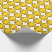 Softball Wrapping Paper Geschenkpapier (Ecke)