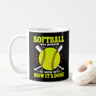 Softball wurde erfunden, um Jungen zu zeigen, wie Kaffeetasse
