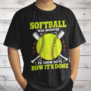 Softball wurde erfunden, um Jungen zu zeigen, wie T-Shirt