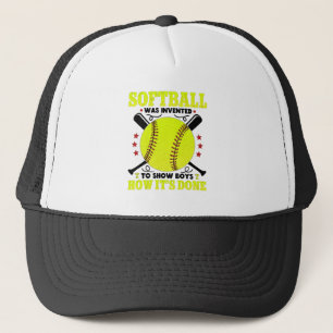 Softball wurde erfunden, um Jungen zu zeigen, wie Truckerkappe