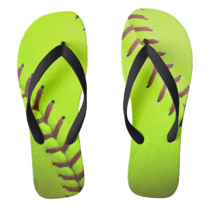 Softball Yellow Fast Pitch 8U 10 Umdrehend Flop Sa Badesandalen