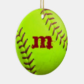 Softball Yellow Fast Pitch 8U 10U 12U 14U Ornament (Rechts)