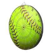 Softball Yellow Fast Pitch 8U 10U 12U Dartboard Dartscheibe (Vorderseite rechts)