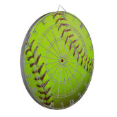 Softball Yellow Fast Pitch 8U 10U 12U Dartboard Dartscheibe (Vorderseite Links)