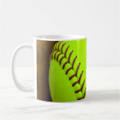 Softball Yellow Fast Pitch 8U 10U Kaffee Cup Tasse (Links)