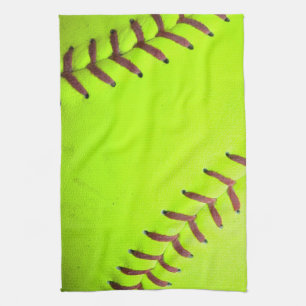 Softball Yellow Fast Pitch 8U Küchengeschirr Handt Geschirrtuch