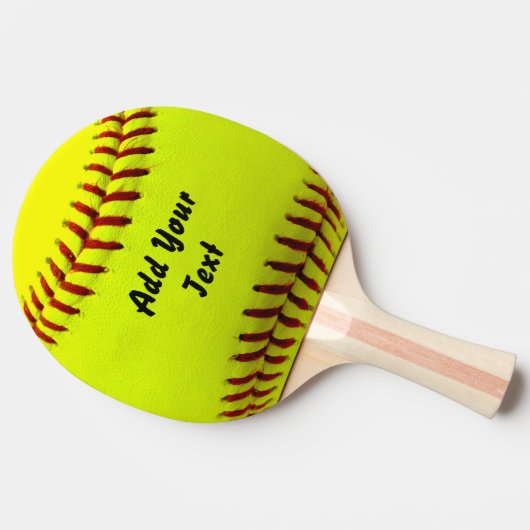 Softball Yellow Softball Sportteam-Trainer Tischtennis Schläger (Seitenansicht)