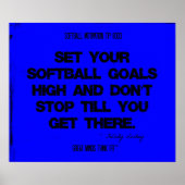 Softball-Zitate in Threads 003 Poster (Vorne)