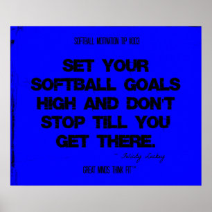 Softball-Zitate in Threads 003 Poster