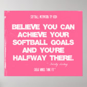 Softball-Zitate in Threads 004 Poster (Vorne)