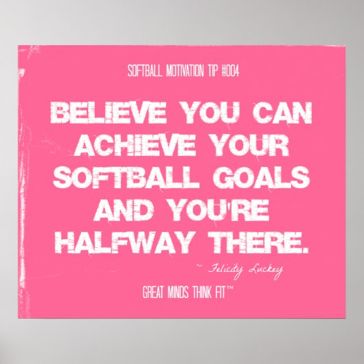 Softball-Zitate in Threads 004 Poster (Vorne)