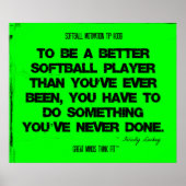 Softball-Zitate in Threads 009 Poster (Vorne)