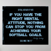 Softball-Zitate in Threads 010 Poster (Vorne)