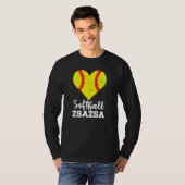 Softball ZsaZsa Softball Heart Grandma Zsa Zsa T-Shirt (Vorne ganz)