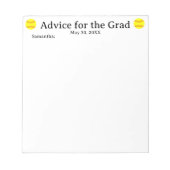 Softballberatung für den Grad Notizblock (Vorderseite)