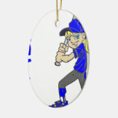 SOFTBALLMÄDCHEN KERAMIKORNAMENT (Links)